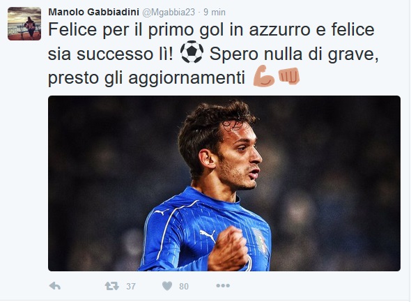 tweet gabbiadini