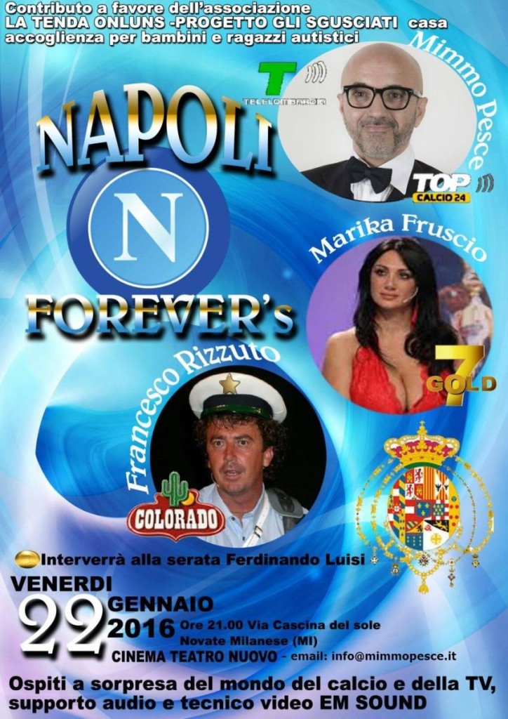 Volantino serata club vesuvio Bollate