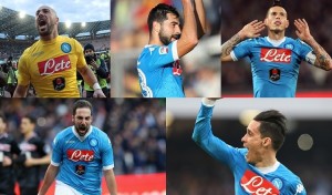 Albiol-Callejon-Hamsik-Higuain-Reina