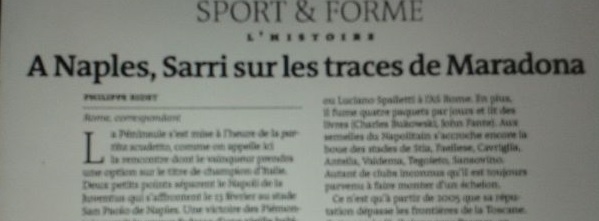 foto le monde Sarri