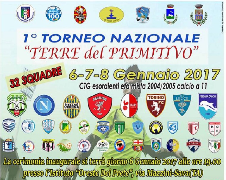 “TERRE DEL PRIMITIVO”- Anche Napoli, Torino e Bari alla prima edizione del Torneo