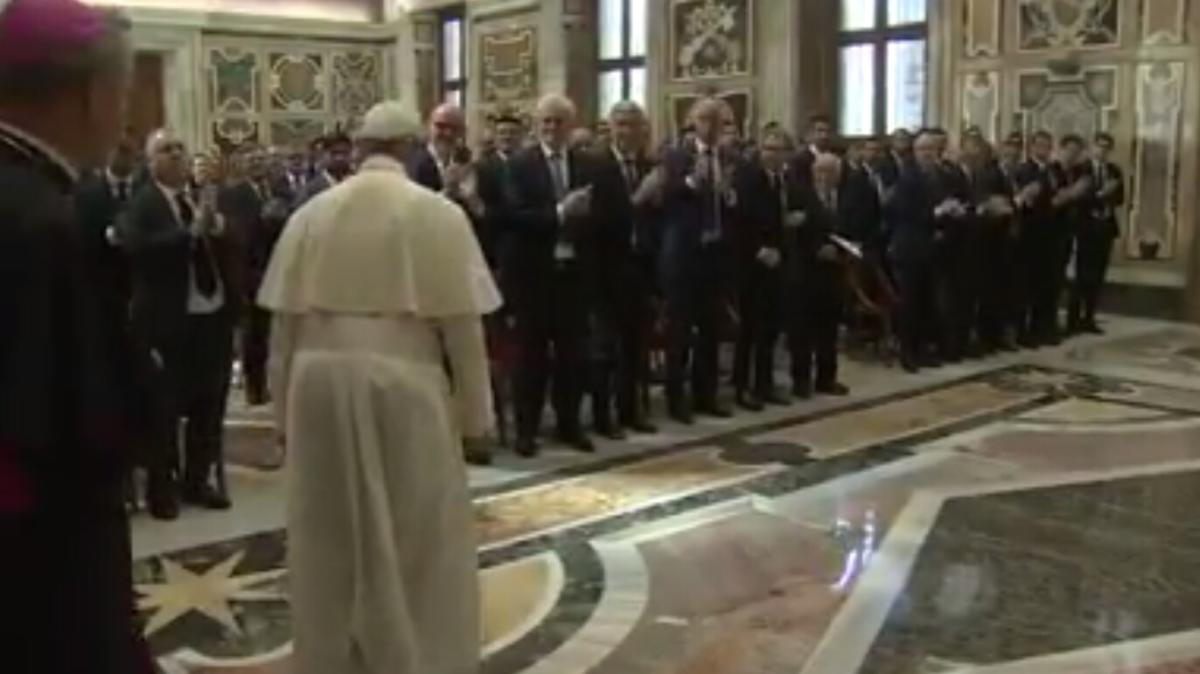 Juventus e Lazio da Papa Francesco, il monito del Pontefice: “Siate testimoni di lealtà ed onestà!” [VIDEO]