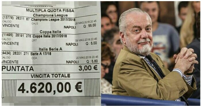 “L’ottimismo è il profumo della vita!” La pensa così il tifoso azzurro che si gioca il TRIPLETE