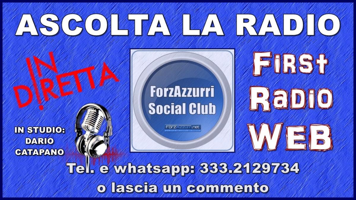WEB RADIO – Lunedì sera “ForzAzzurri Social Club” con Pietrangelo Chierchia  pres. del Club Napoli Udine