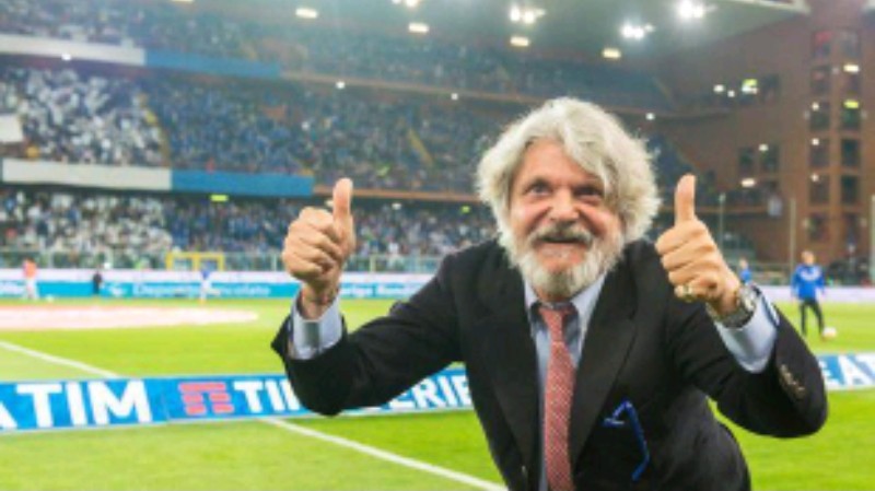 Sampdoria, Ferrero alla RAI: “Godo davvero tanto! Vorrei vedere la faccia di De Laurentiis!”