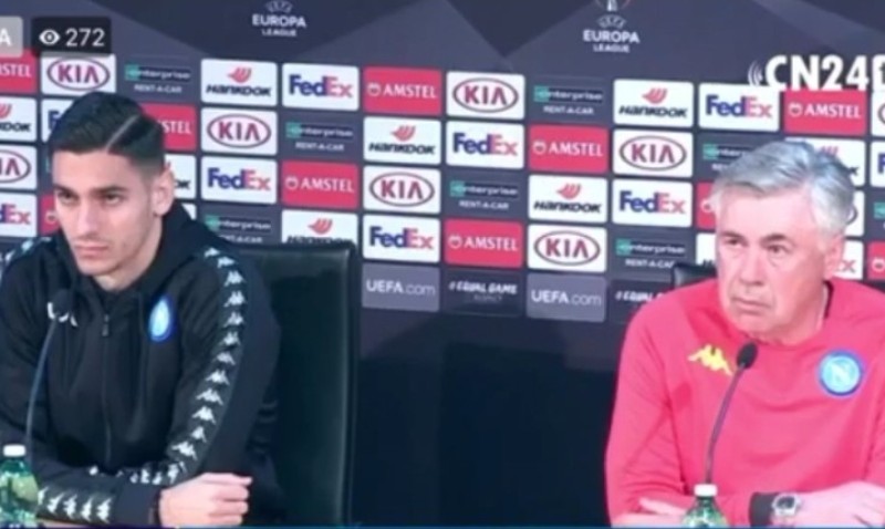 Ancelotti in conferenza: “La squadra sta giocando bene c’è voglia di gol. In Europa se sbagli 90′ vai a casa”, Meret: “Non mi sento inferiore a Donnarumma. Sulla città…”