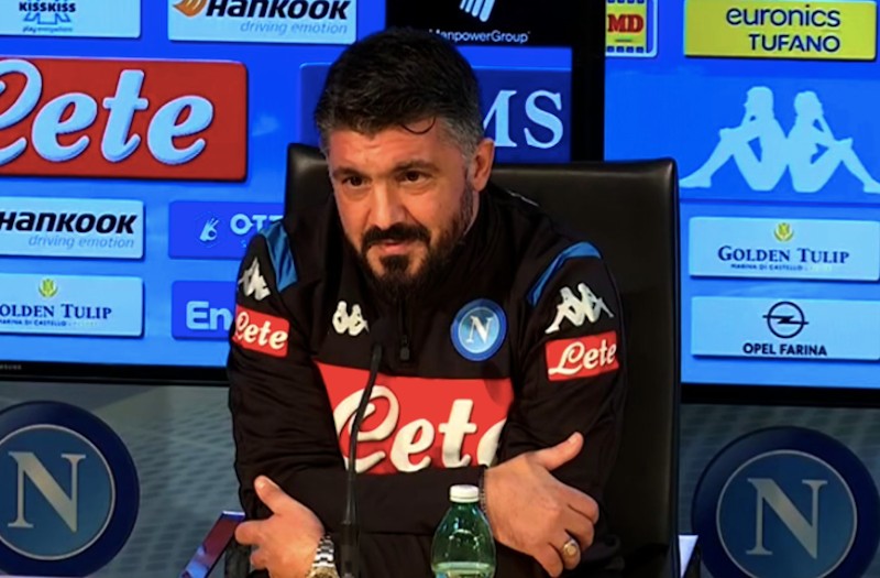 Napoli – Gattuso a “Striscia la notizia”: “Porto tutti da San Gennaro”