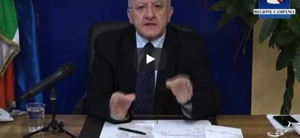 L’ira di De Luca:”Campania Regione più penalizzata in Italia” [VIDEO]
