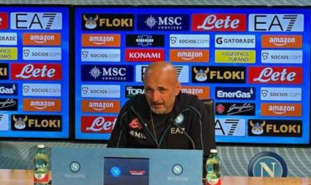 Spalletti in conferenza stampa per Lazio-Napoli