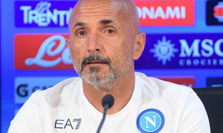 Spalletti in conferenza stampa per Atalanta-Napoli