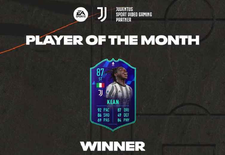 Ufficiale: Moise Kean è il giocatore del mese di novembre