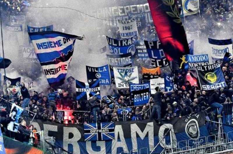 Atalanta-Inter: cori anti Napoli da entrambe le tifoserie