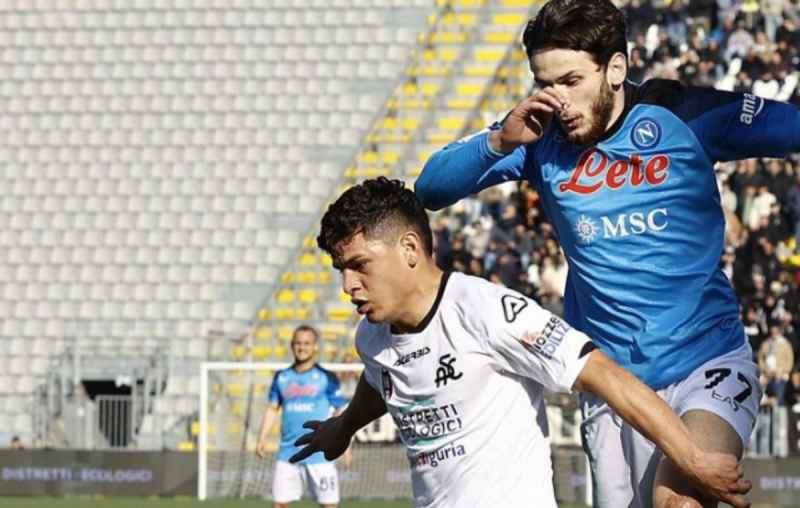 Spezia, Gotti: “Il Napoli ha vinto per i nostri troppi errori”