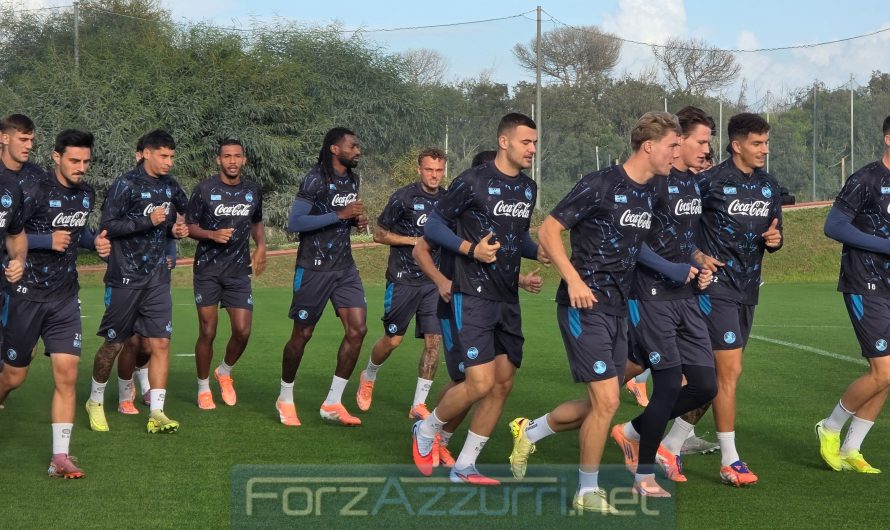 Il Napoli torna al lavoro, Conte prepara la sfida alla Lazio